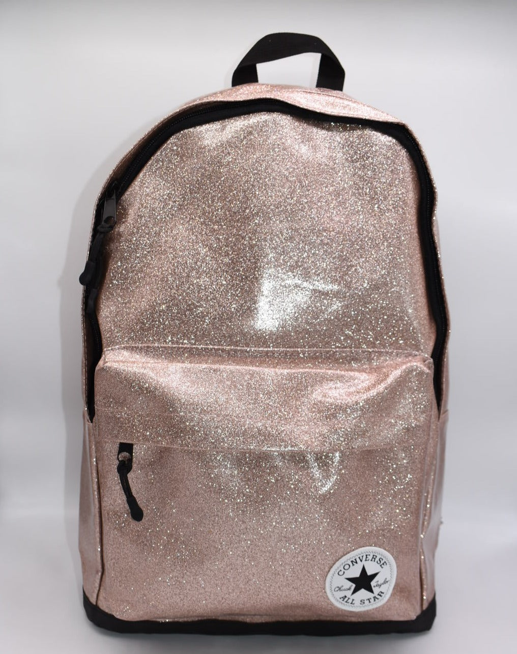 Converse Rose Gold Glitter Backpack Pink Lemon Standard