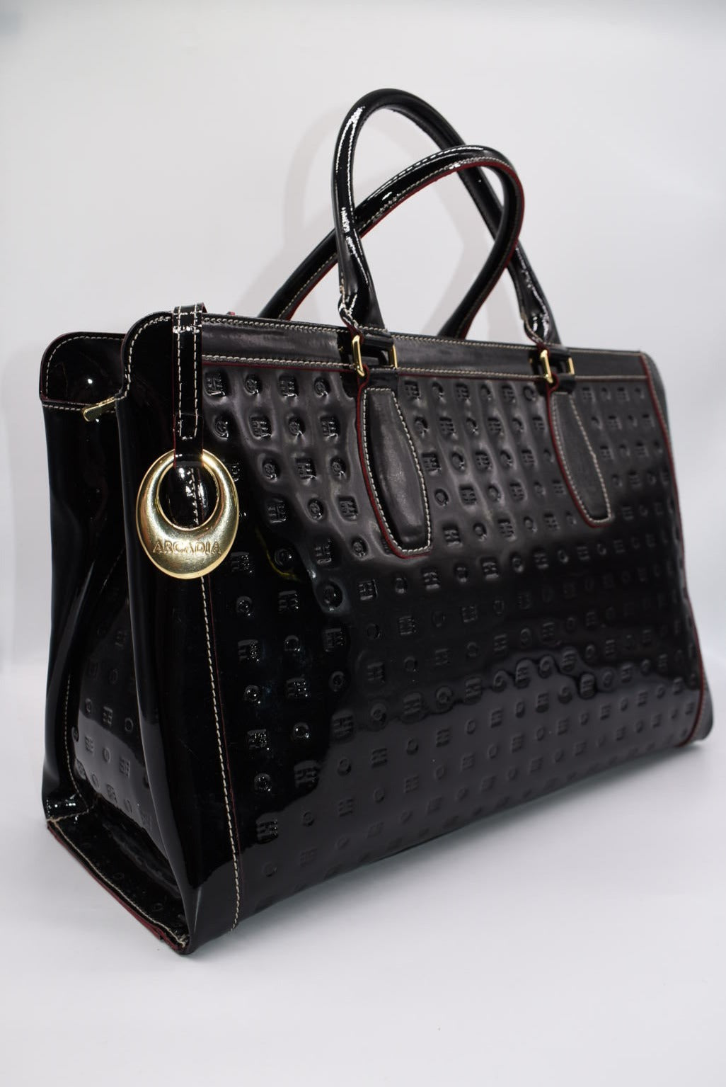 Arcadia patent leather tote best sale