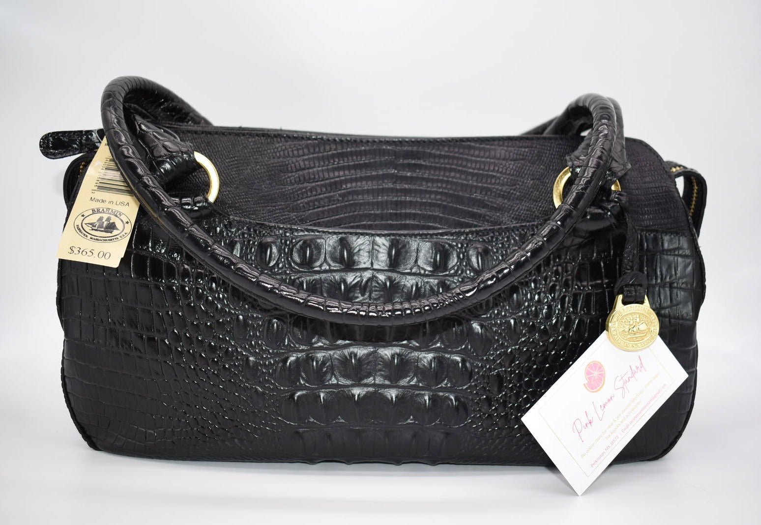 Brahmin Regina Shoulder Bag in Black Melbourne