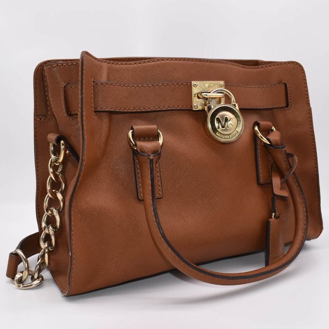 Brown Michael Kors Hamilton popular Satchel