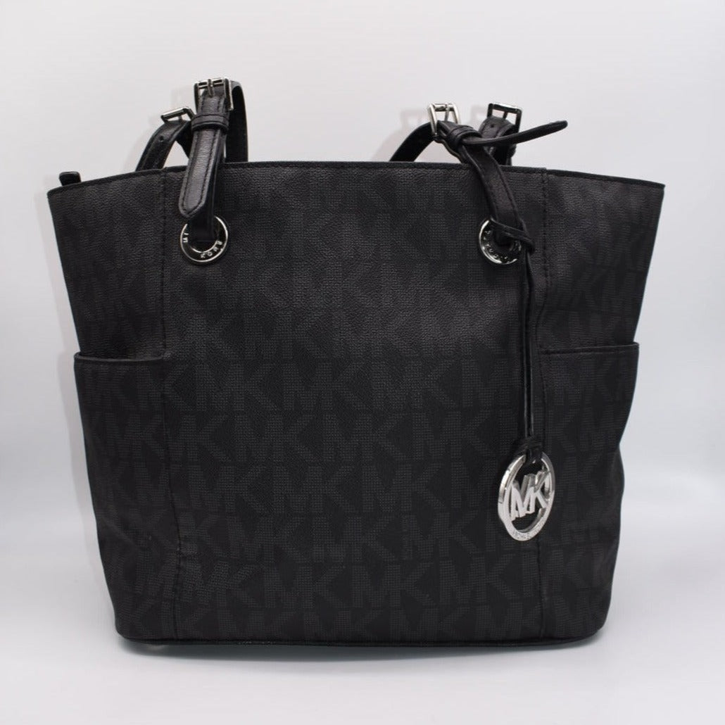 Mk jet set tote black online