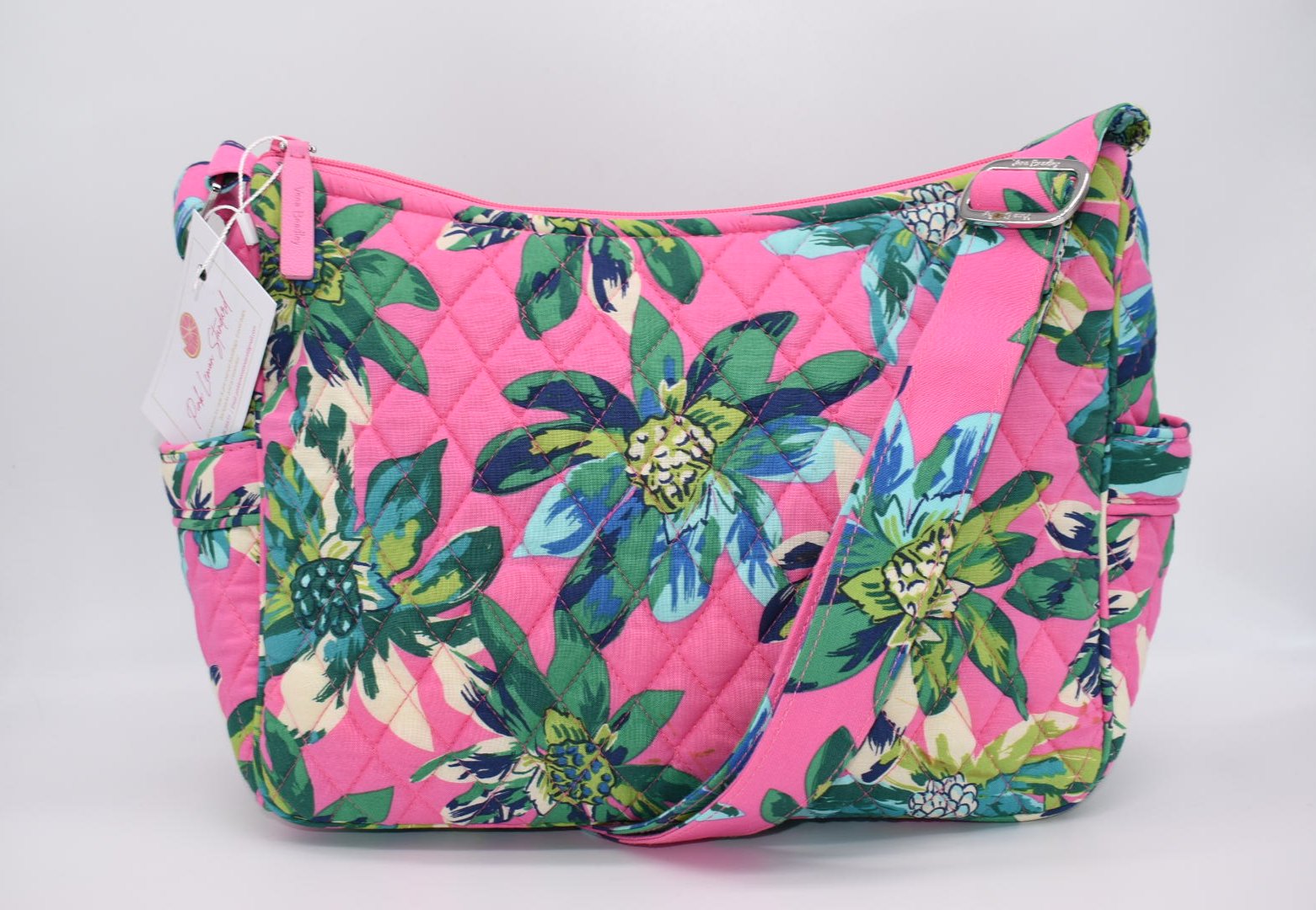 Vera Bradley On the Go Crossbody Bag in Tropical Paradise Pattern