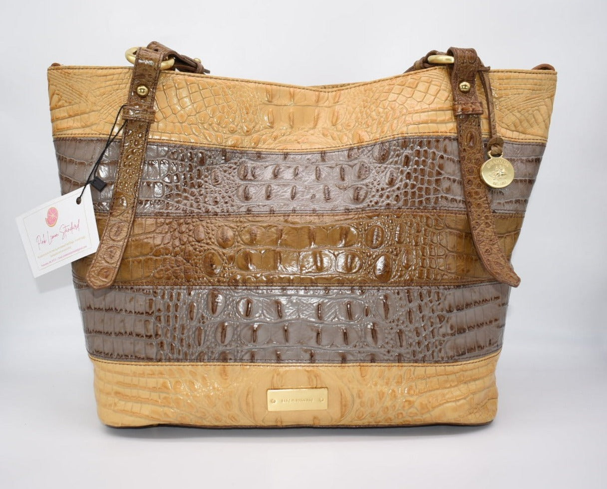 Brahmin large popular tote bag