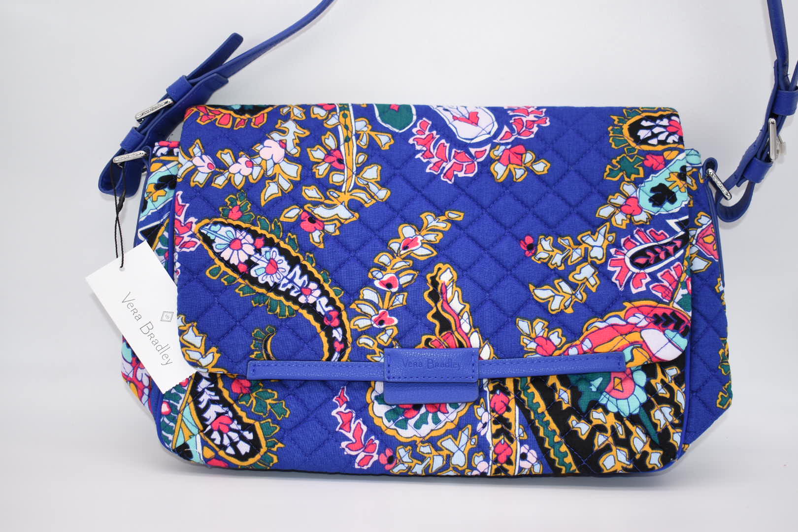 Vera Bradley Shoulder Bag in Romantic Paisley Pattern – Pink