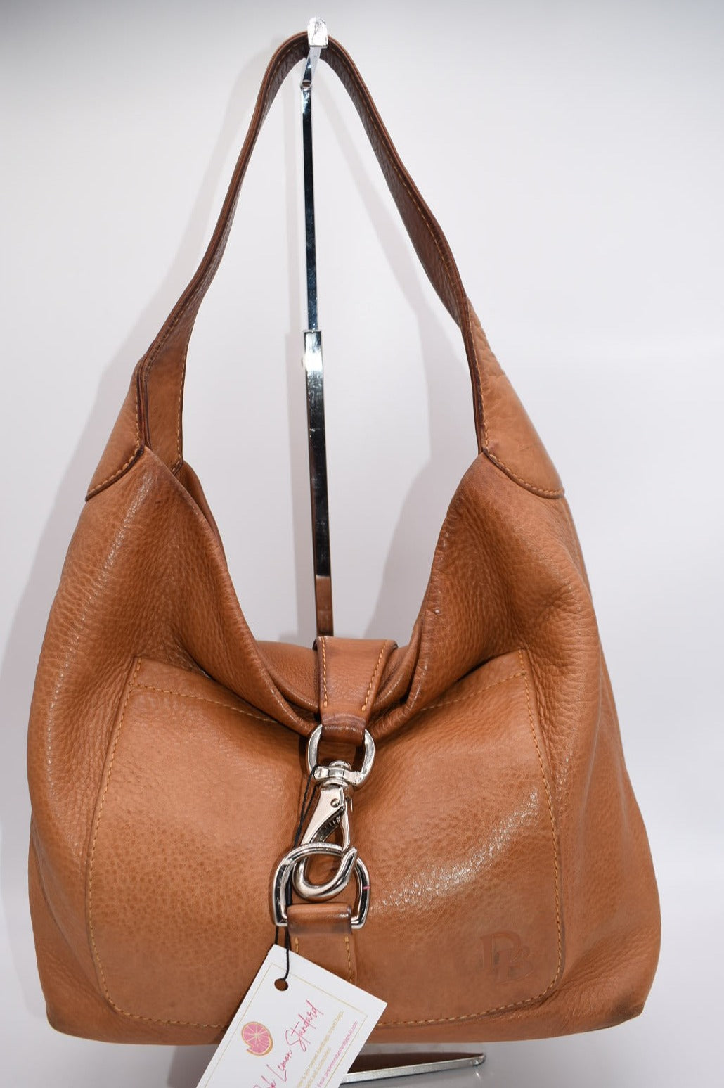 Vintage Dooney Zip Top Shoulder Bag