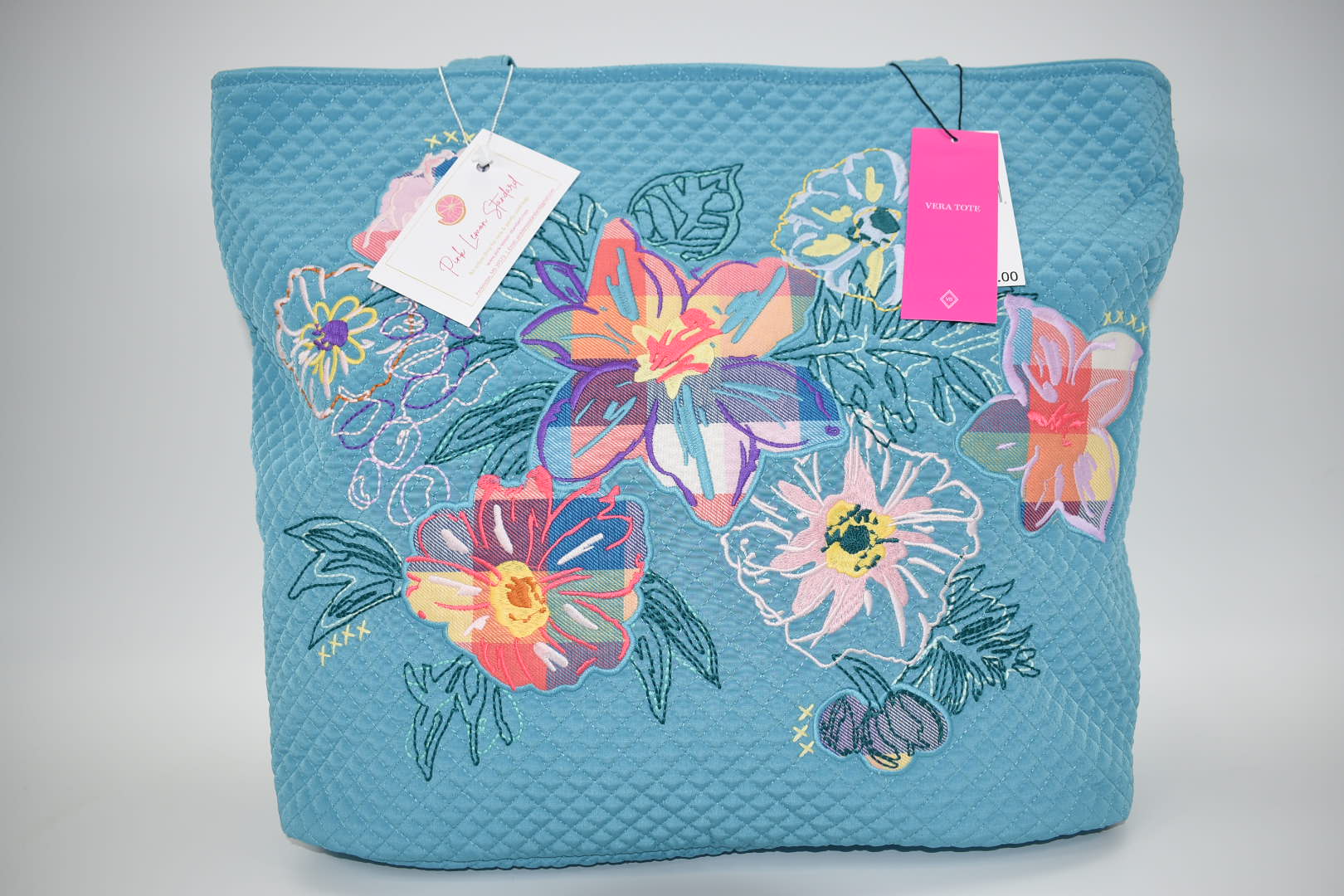 Vera Bradley Diaper Bag/Tote Mid Size Blue Floral 