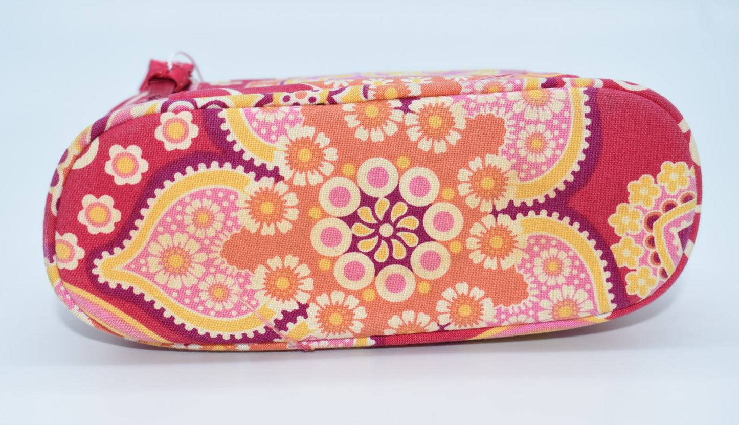 Vera Bradley Brush & Pencil Zip Case in "Raspberry Fizz" Pattern