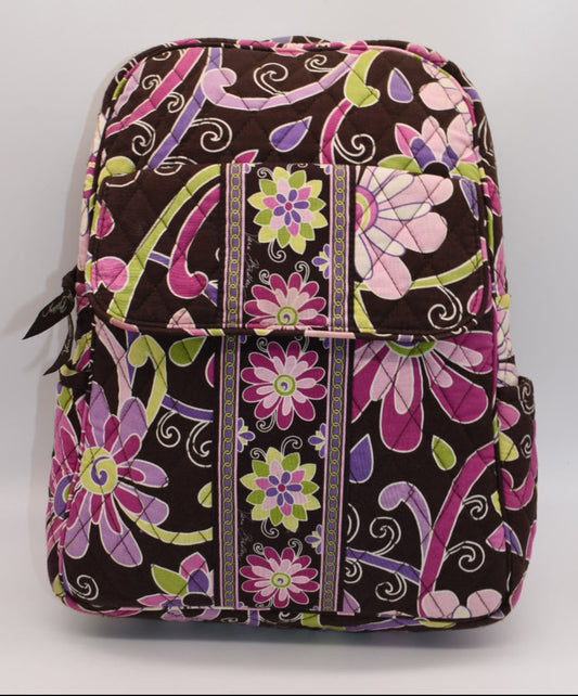 Vera Bradley Small Backpack in "Purple Punch" Pattern