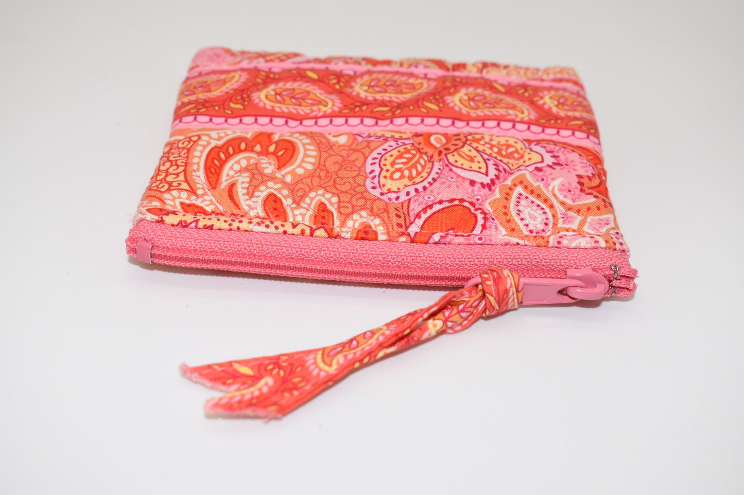 Vera Bradley Zip Coin Pouch in "Sherbert" Pattern