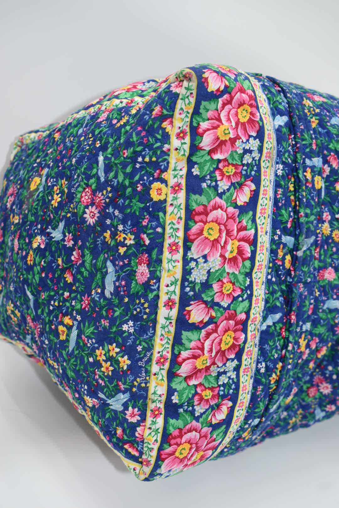 Vera Bradley Large Duffel Bag in "Bluebird - 1998" Pattern