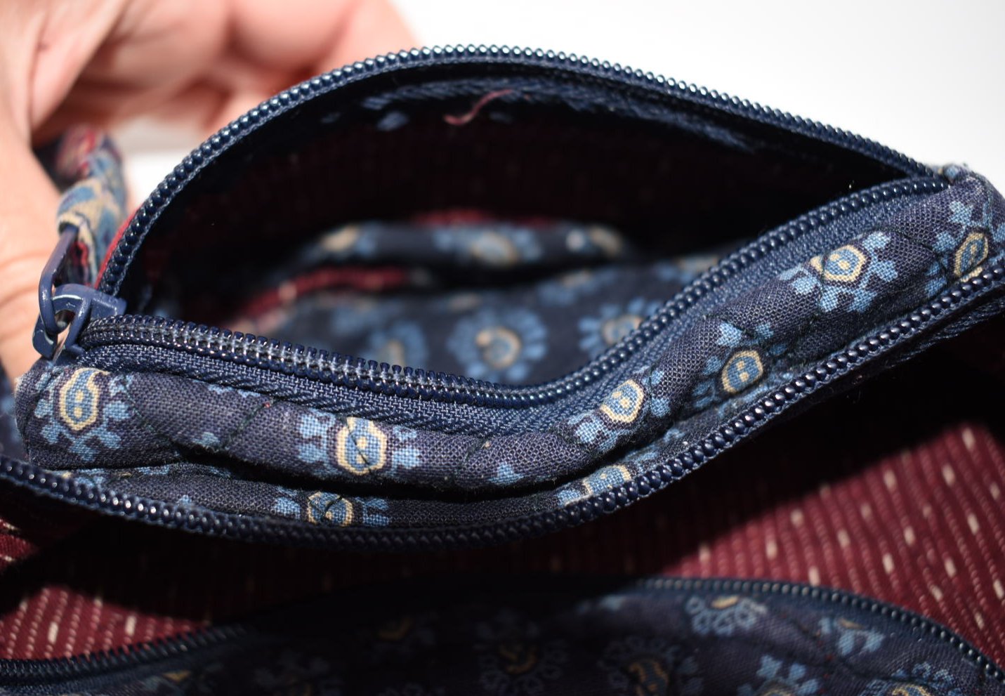 Vintage Vera Bradley Fanny Pack/Belt Bag in "Classic Navy- 1995" Pattern