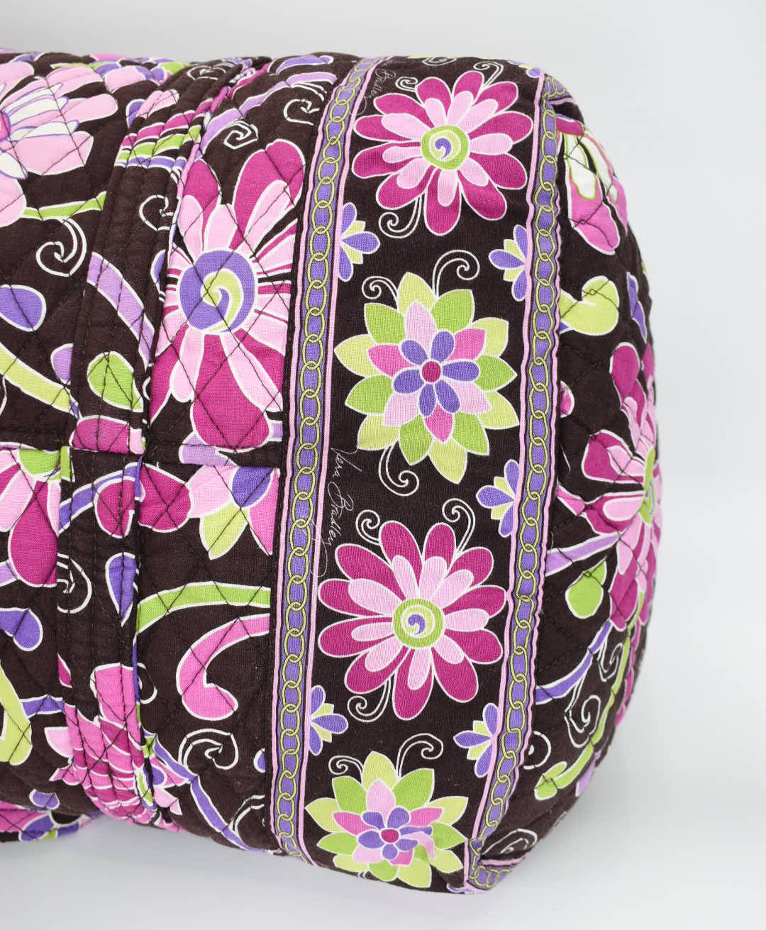 Vera Bradley Large Duffle Bag in "Purple Punch" Pattern