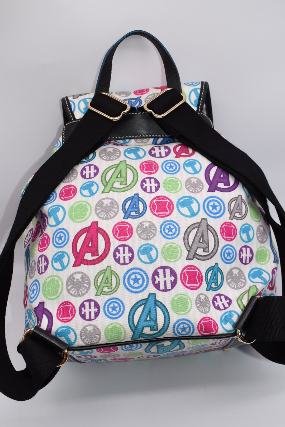 Dooney Bourke Avengers Icons Drawstring Backpack Pink Lemon