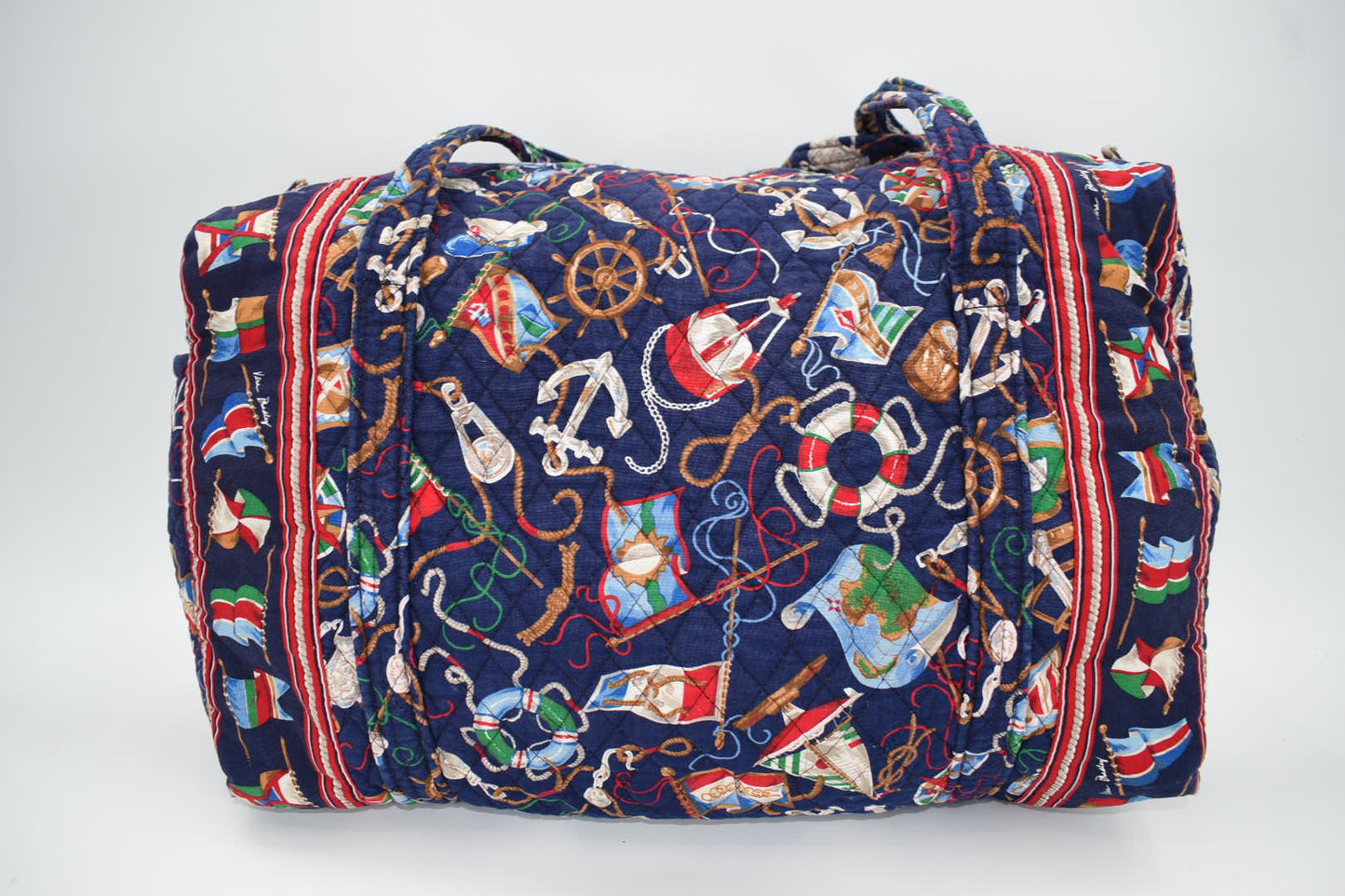 Vintage Vera Bradley Large Duffle Bag in "Regatta -1994" Pattern