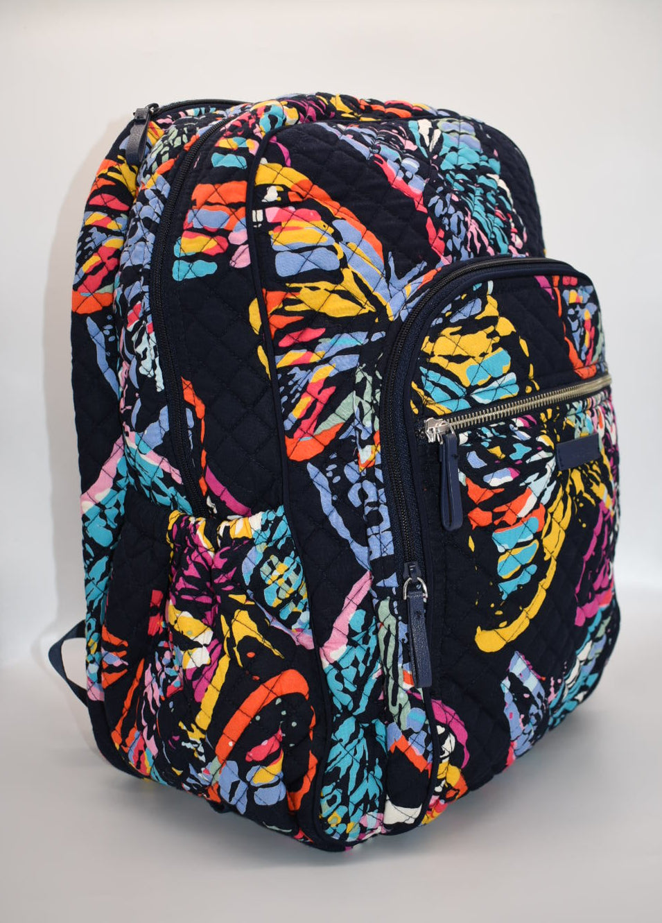 Vera Bradley Iconic Campus Backpack in "Butterfly Flutter" Pattern