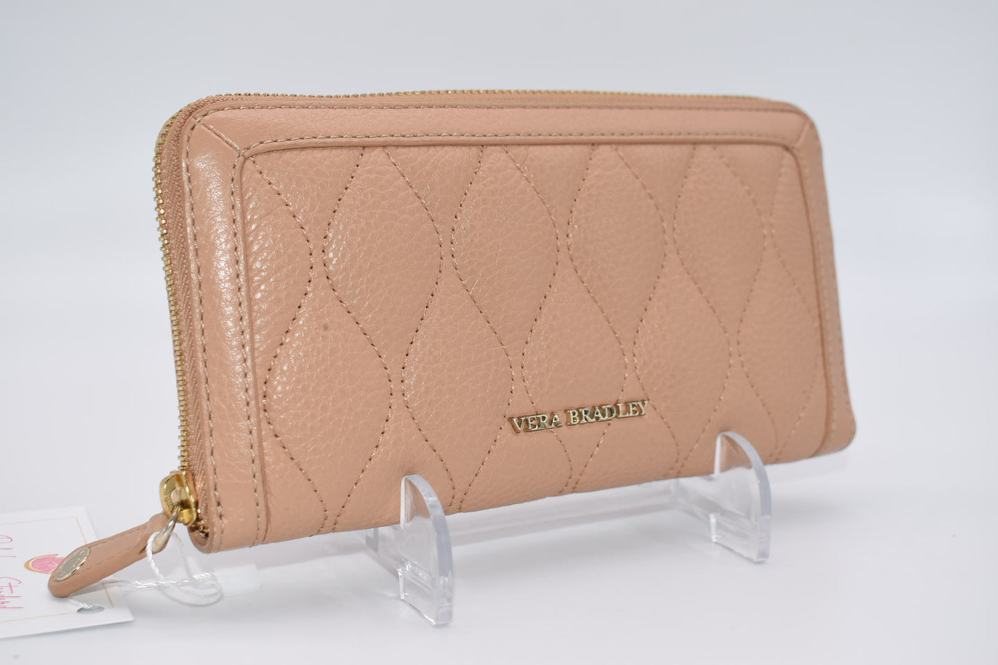 Vera Bradley Quilted Leather Georgia Wallet in Nude