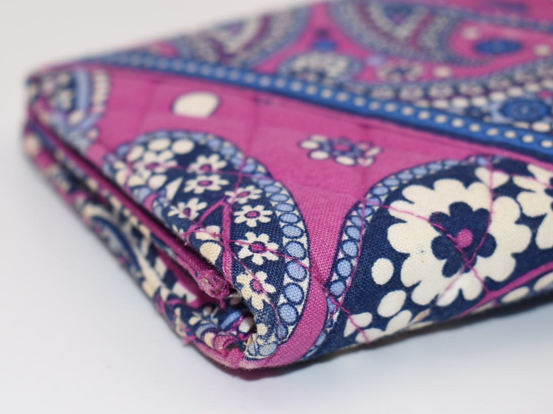 Vera Bradley Travel Wallet in "Boysenberry" Pattern