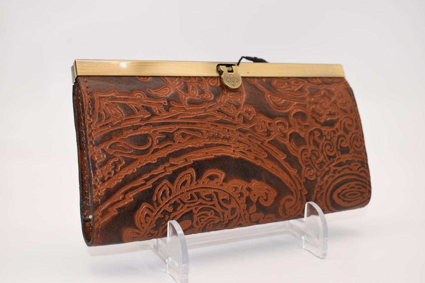 Patricia Nash Cauchy Wallet in Tooled Rust