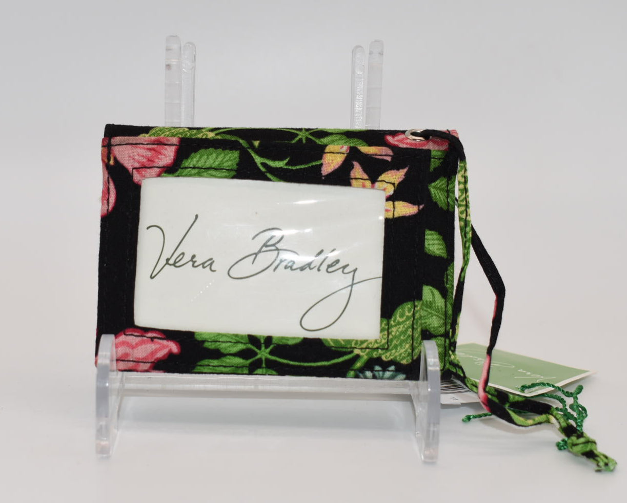 Vera Bradley "Botanica" Set of 3-Clip Zip ID Wallet, Luggage Tag, Mini Notebook