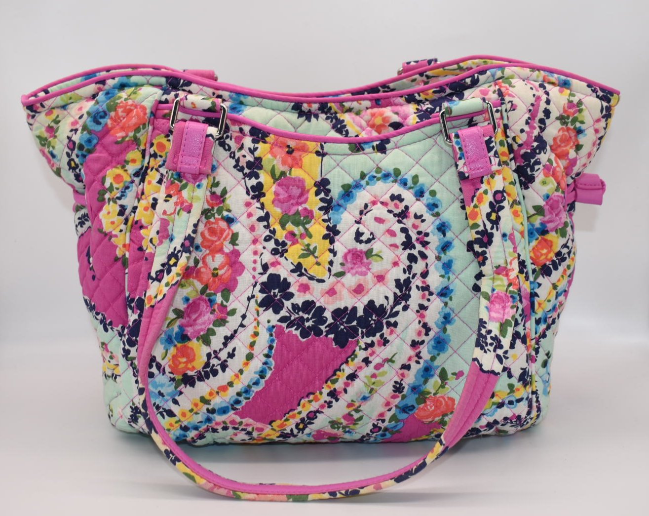 Vera Bradley Glenna Satchel Bag in "Wildflower Paisley" Pattern