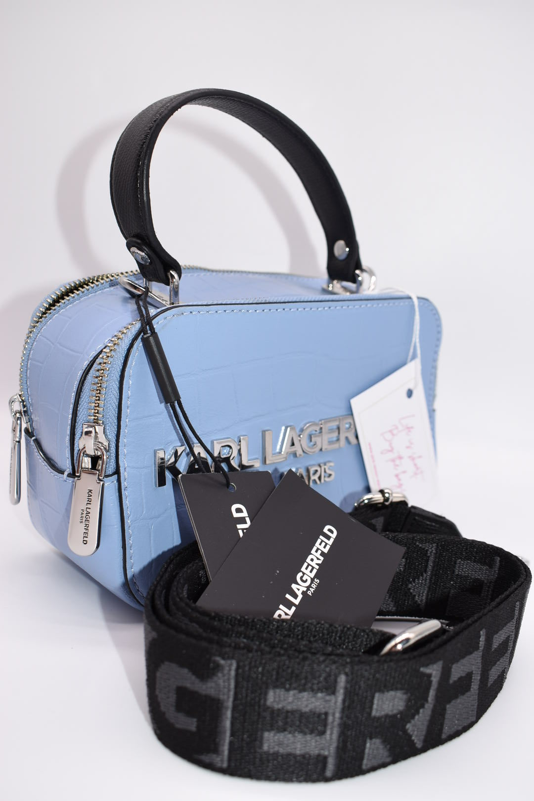 NWT KARL LAGERFELD shops SIMONE CAMERA CROSSBODY BAG