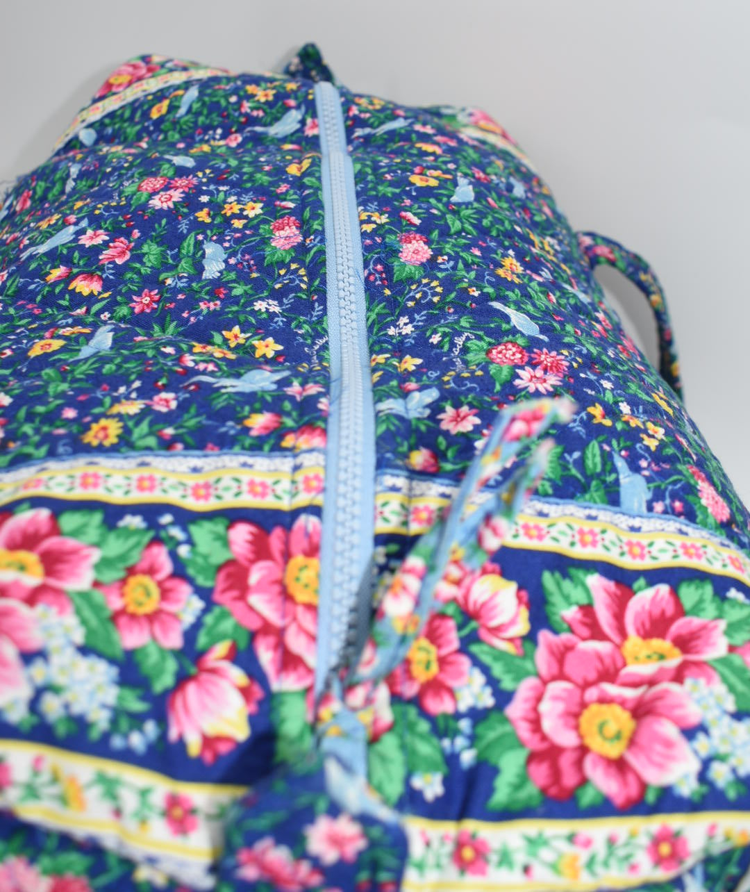 Vera Bradley Large Duffel Bag in "Bluebird - 1998" Pattern