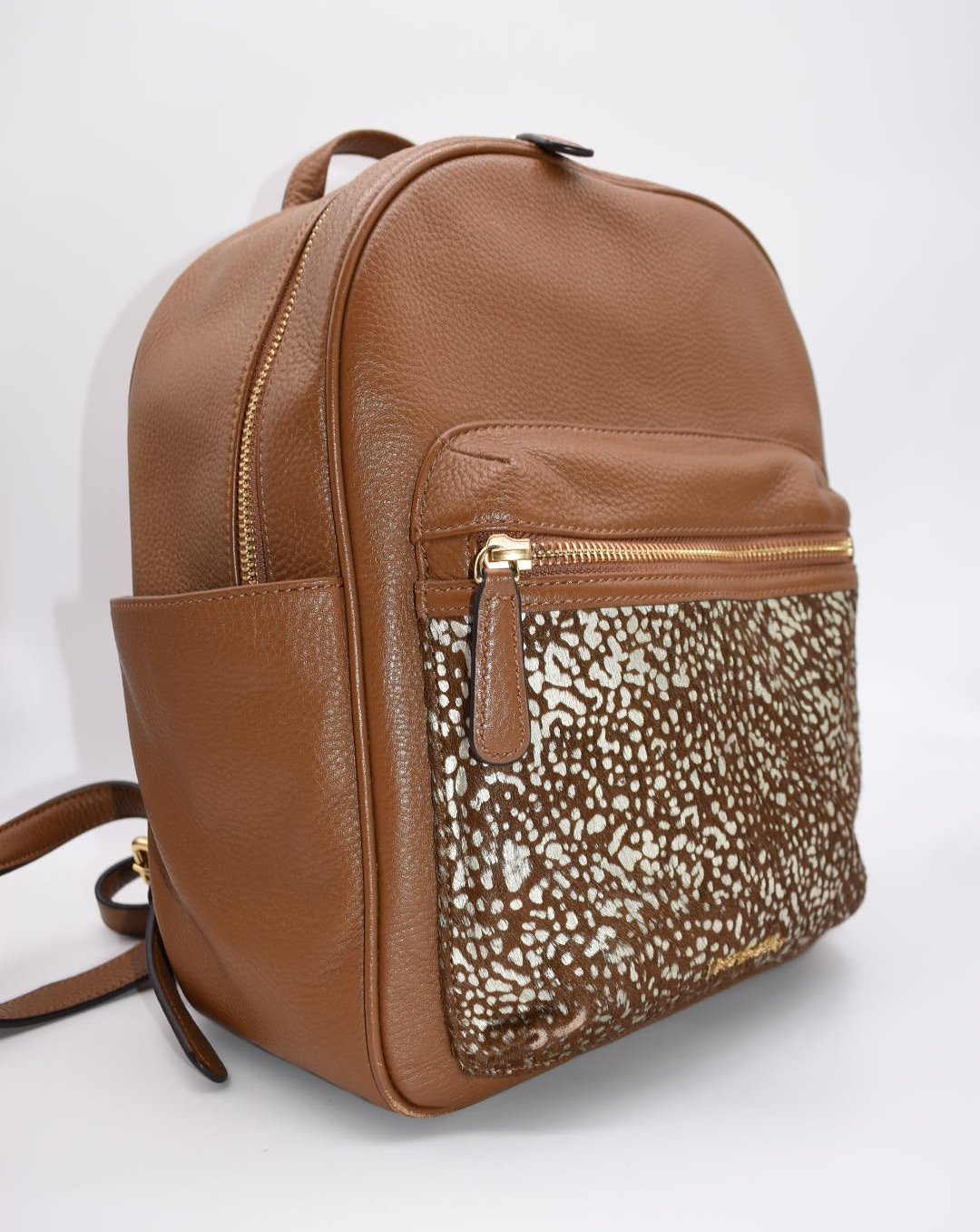 Vera Bradley Leighton "Downtown Dots" Leather Backpack