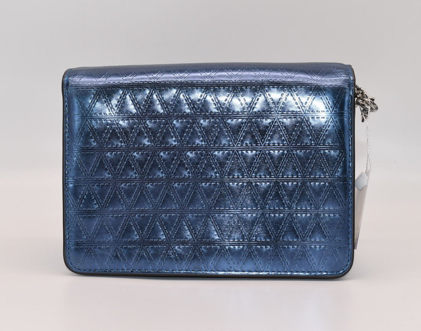 Michael Kors Jade Medium Gusset Clutch-Chain Crossbody in Steel Blue