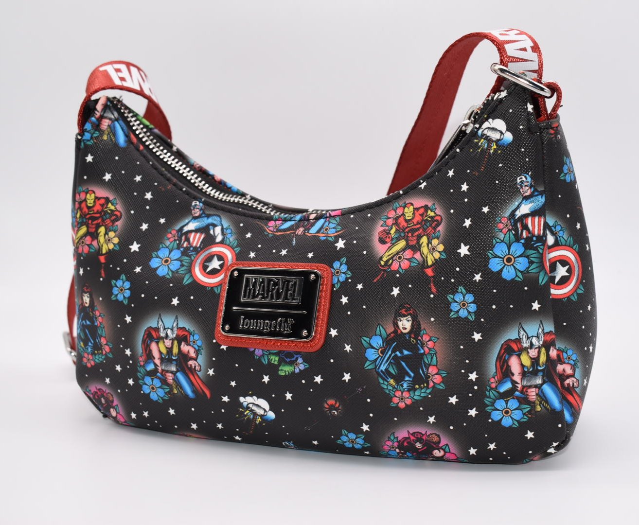 Loungefly Marvel Avengers Tattoo Shoulder Bag & Coin Pouch