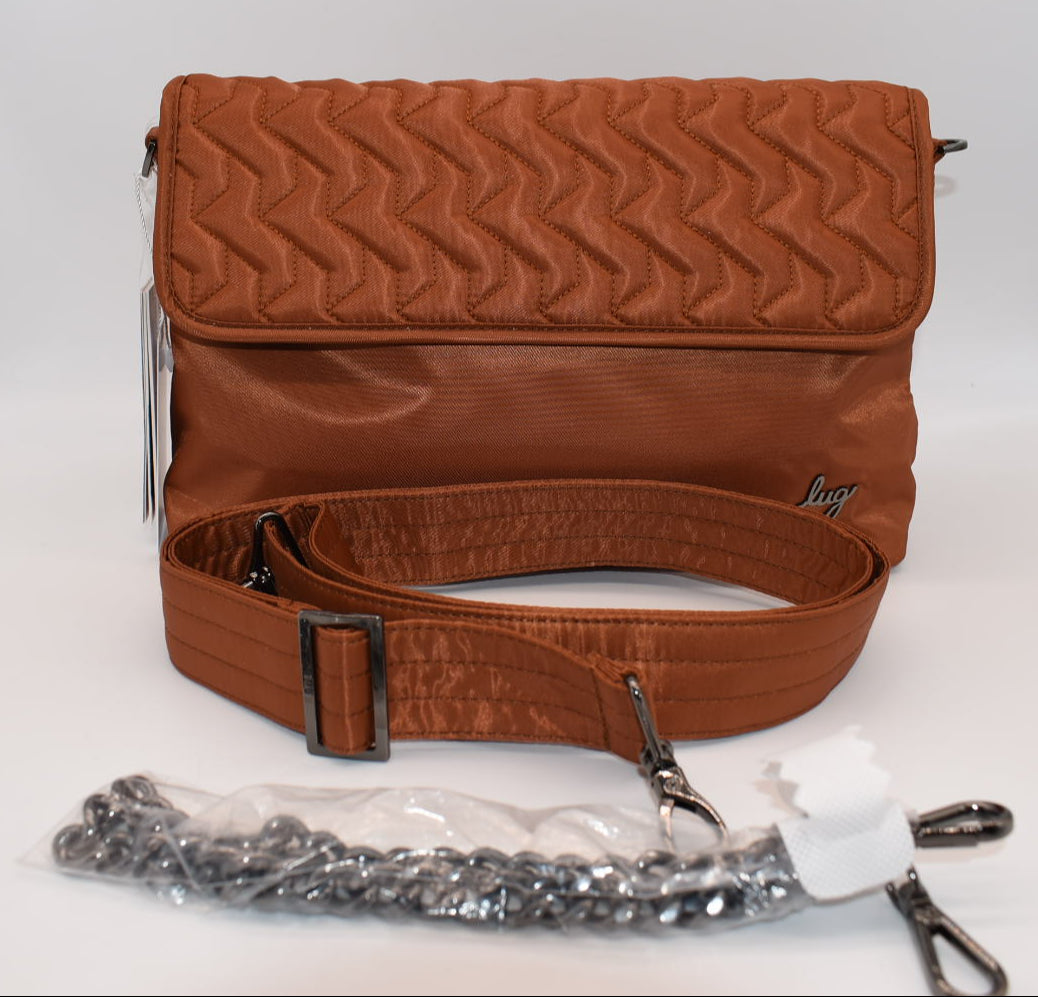 Lug Soar Crossbody Bag in Copper Brown