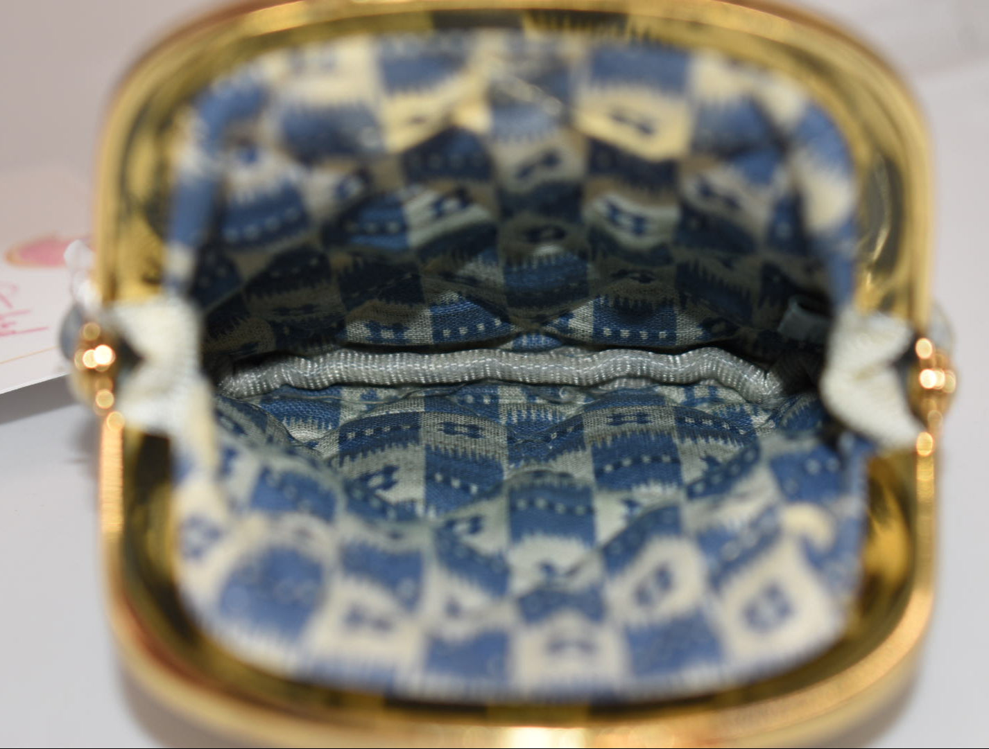 Vintage Vera Bradley Kisslock Coin Purse in "Blue Toile - 2001"