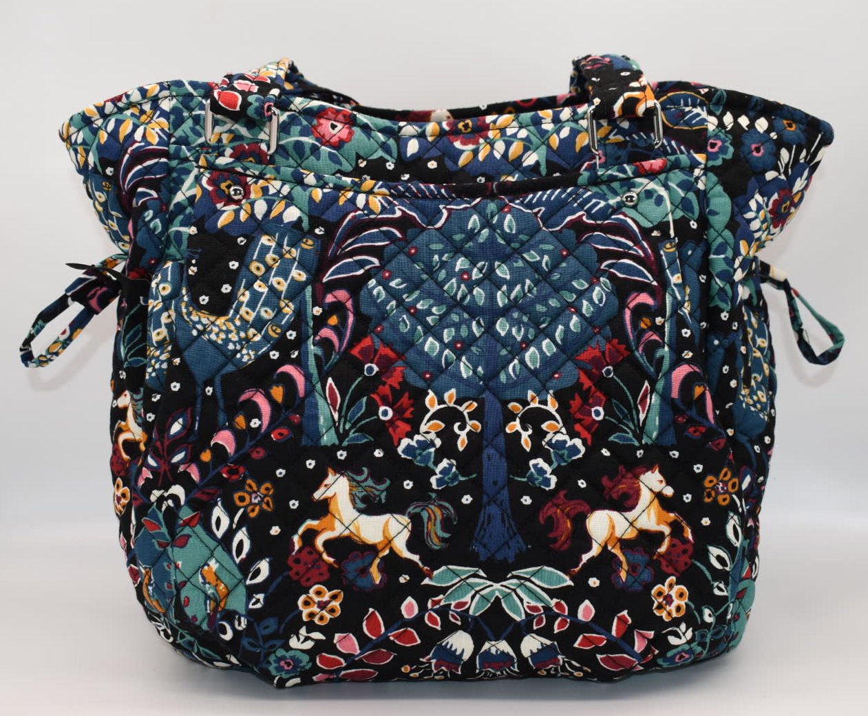 Vera Bradley Glenna Satchel Bag in "Enchantment" Pattern