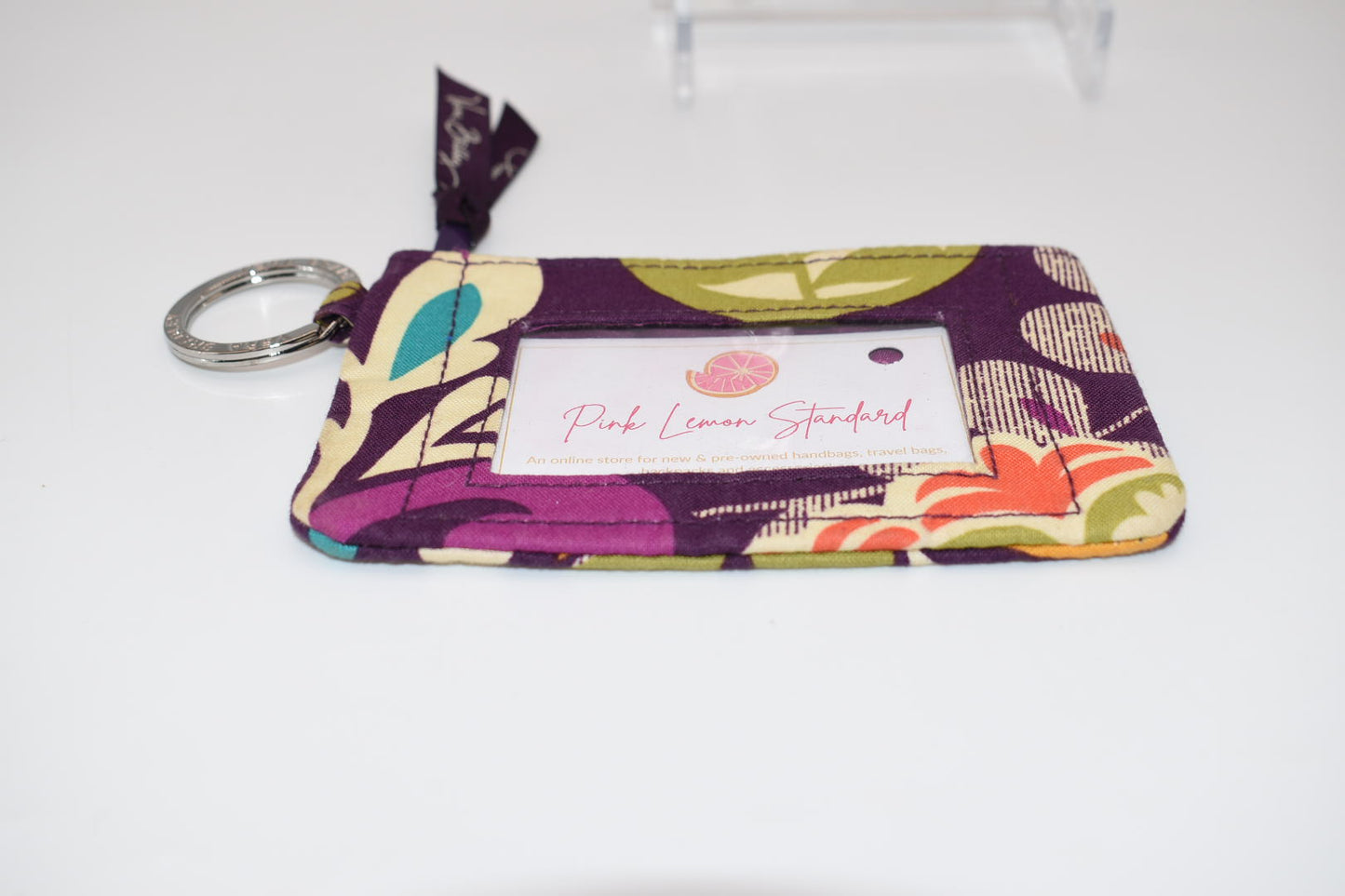 Vera Bradley Zip ID Case in "Plum Crazy" Pattern