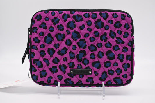 Vera Bradley Padded Tablet/Tech Case in "Purple Leopard" Pattern
