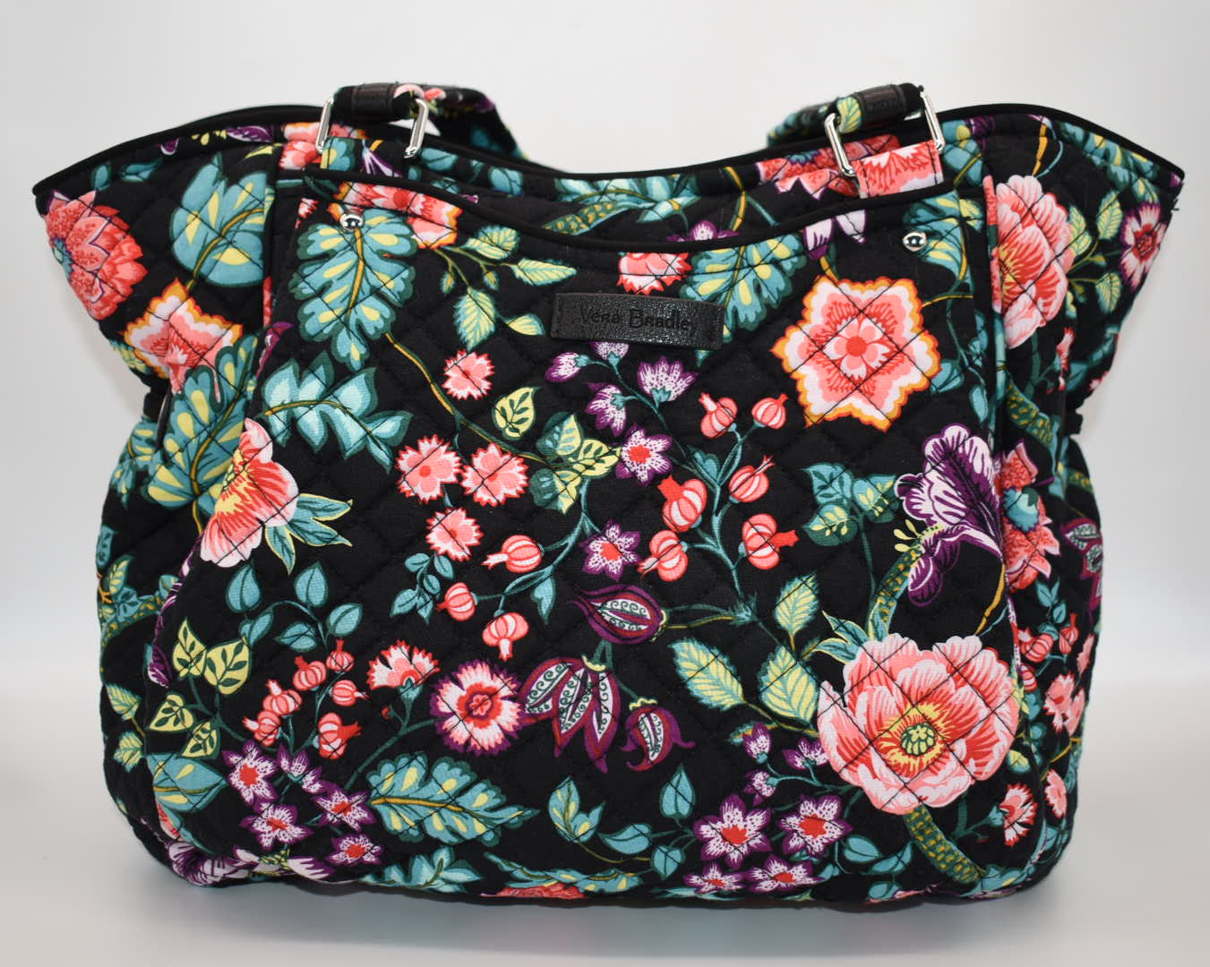 Vera Bradley Glenna Satchel Bag in "Floral Vines" Pattern