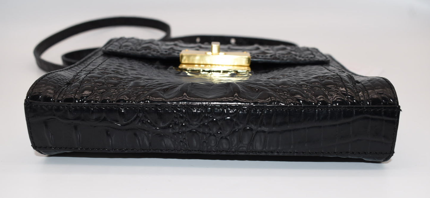 Brahmin Mimosa Crossbody Bag in Black Melbourne