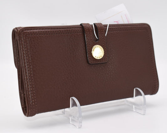 Michael Kors Pebble Leather Organizer Clutch Wallet