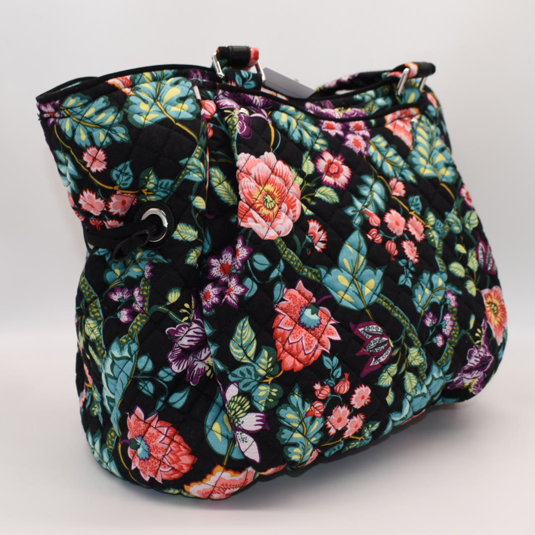 Vera Bradley Glenna Satchel Bag in "Floral Vines" Pattern