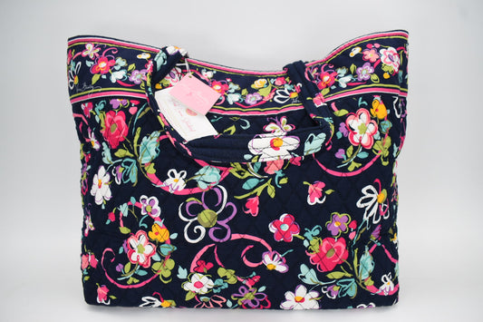 Vera Bradley Grand Tote Travel Bag in "Ribbons" Pattern