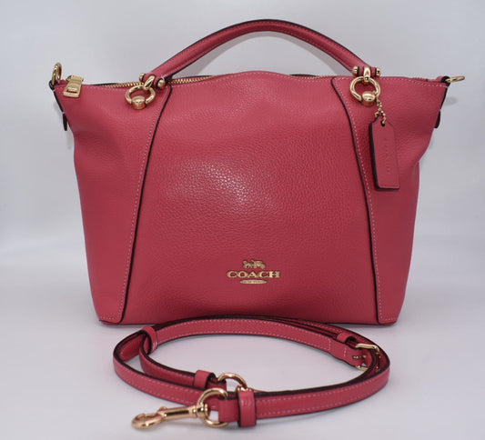 Coach Kacey Satchel Bag in Strawberry