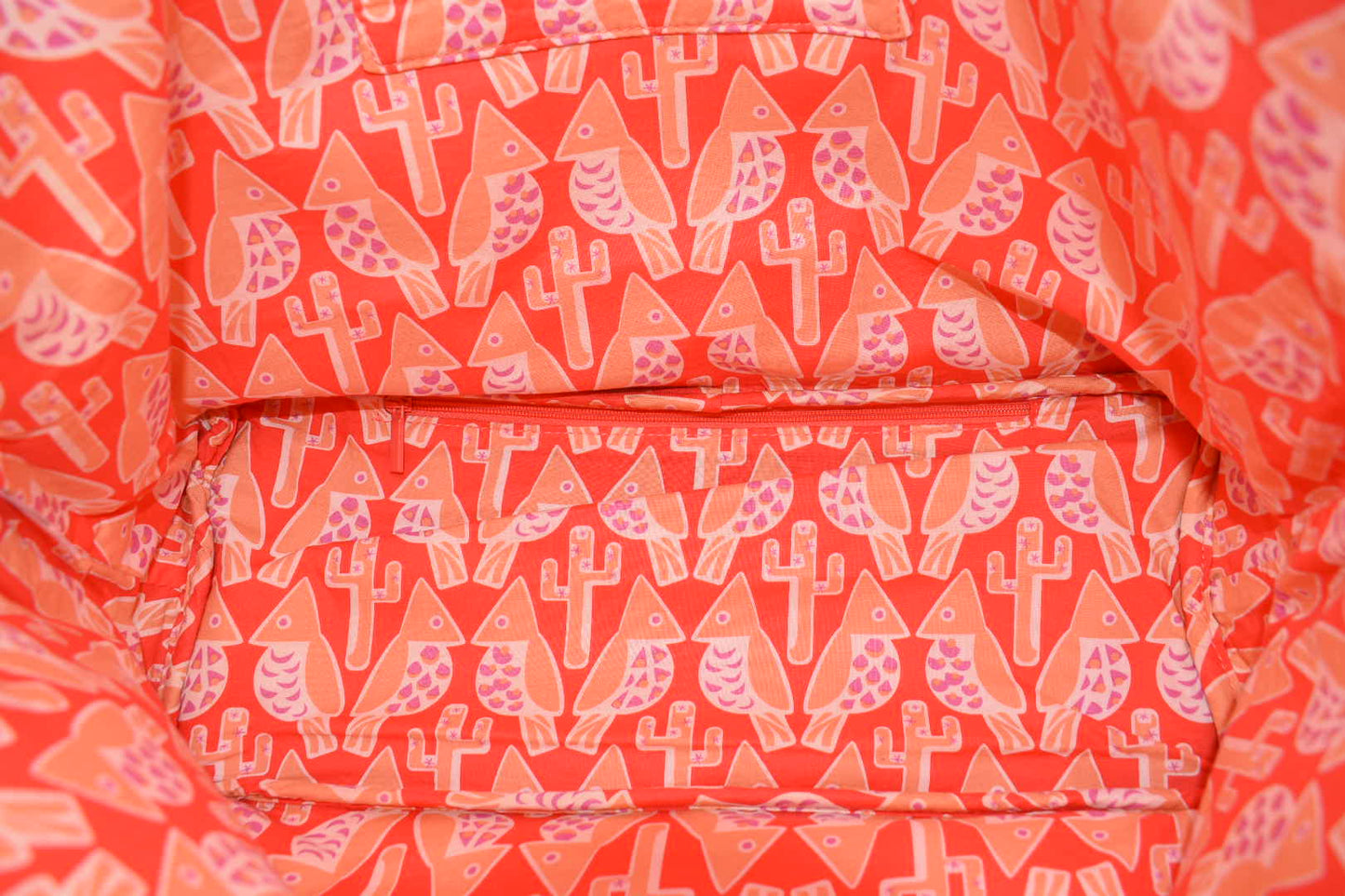 Vera Bradley Straw Tote Bag in Woven Coral