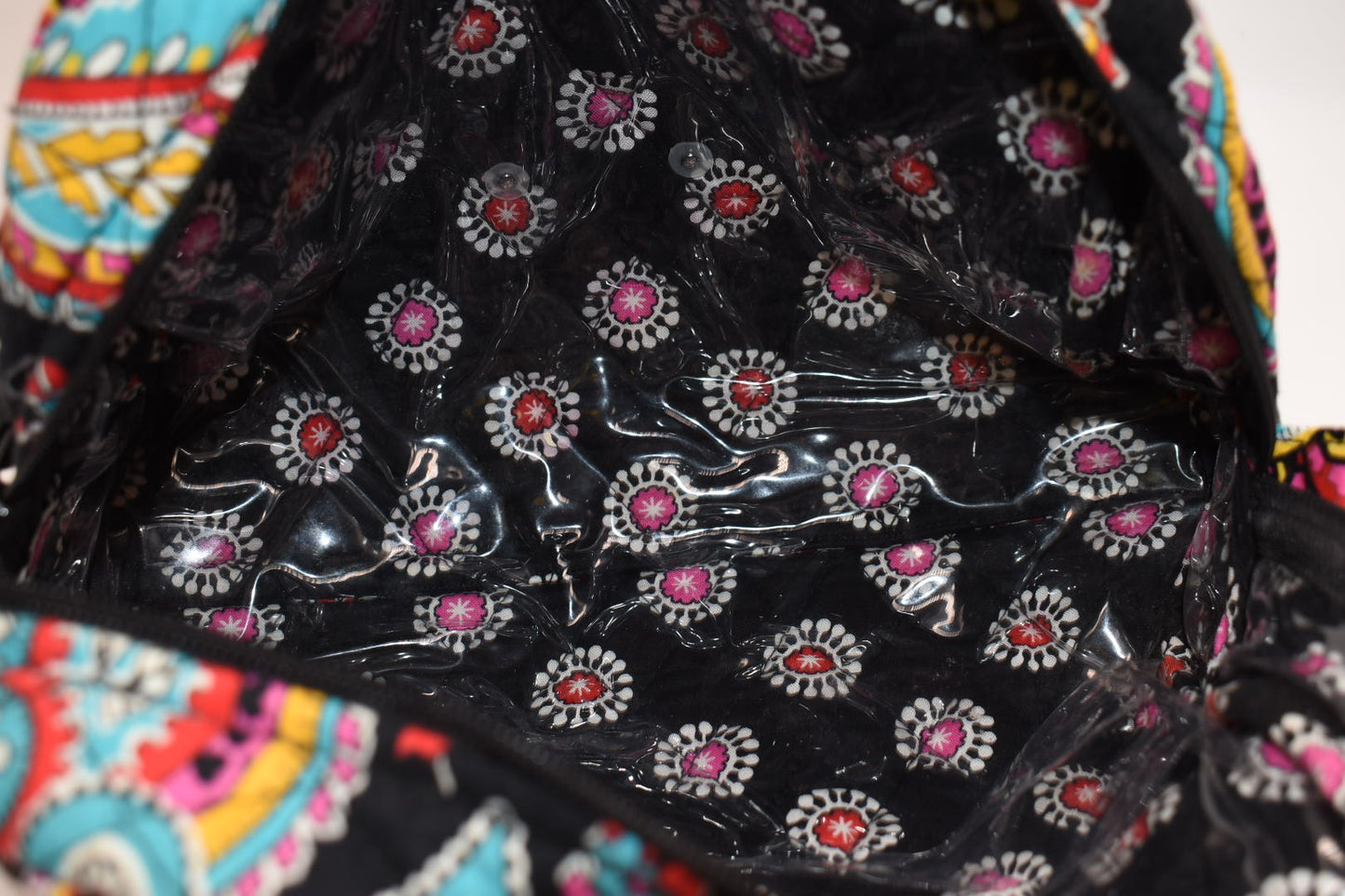 Vera Bradley Large Cosmetic Bag in "Parisian Paisley" Pattern