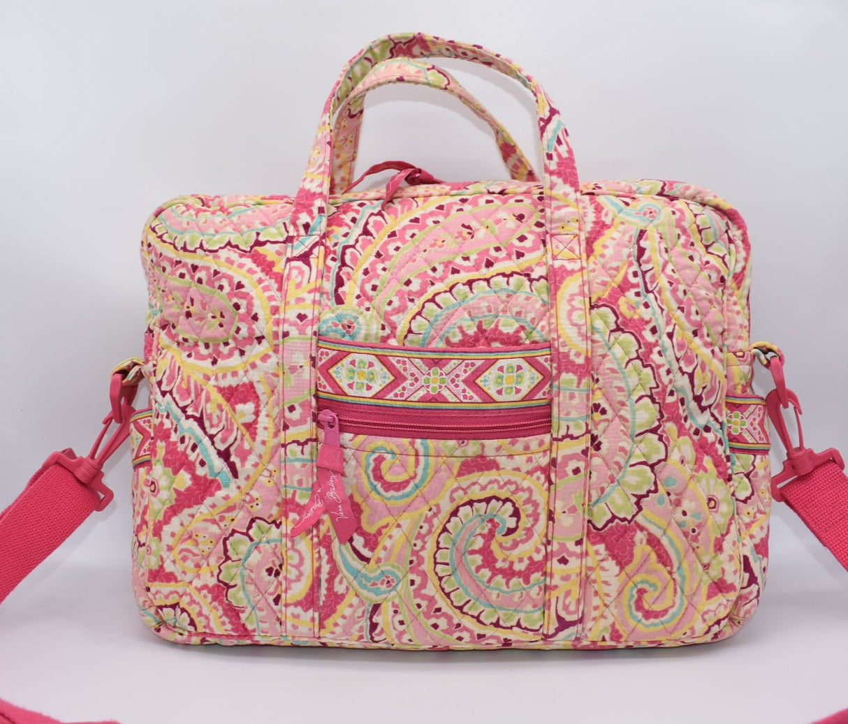 Vera Bradley Laptop /Commuter Bag in "Capri Melon" Pattern