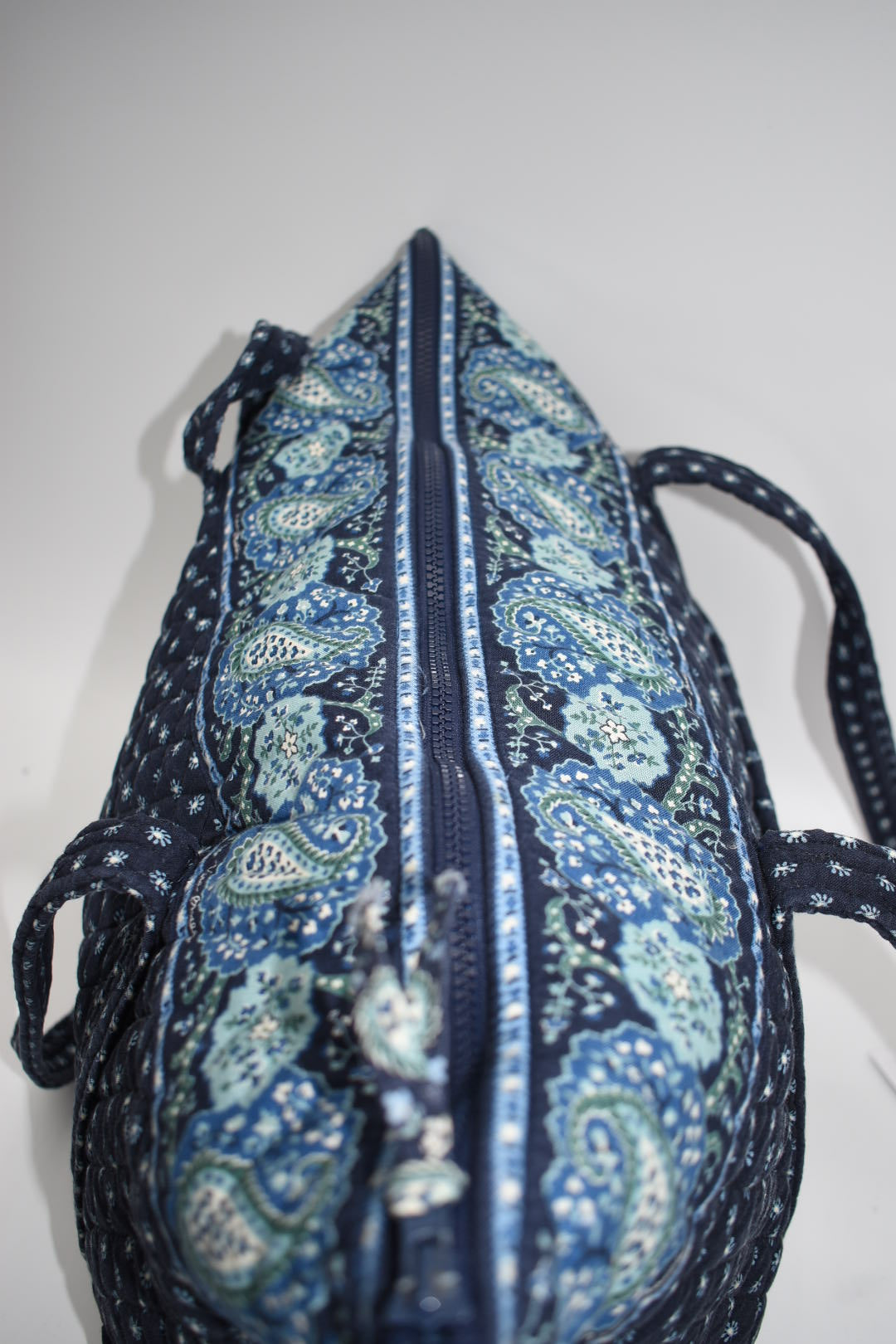 Vera Bradley Miller Travel Tote Bag in "Seaport Navy-2002" Pattern