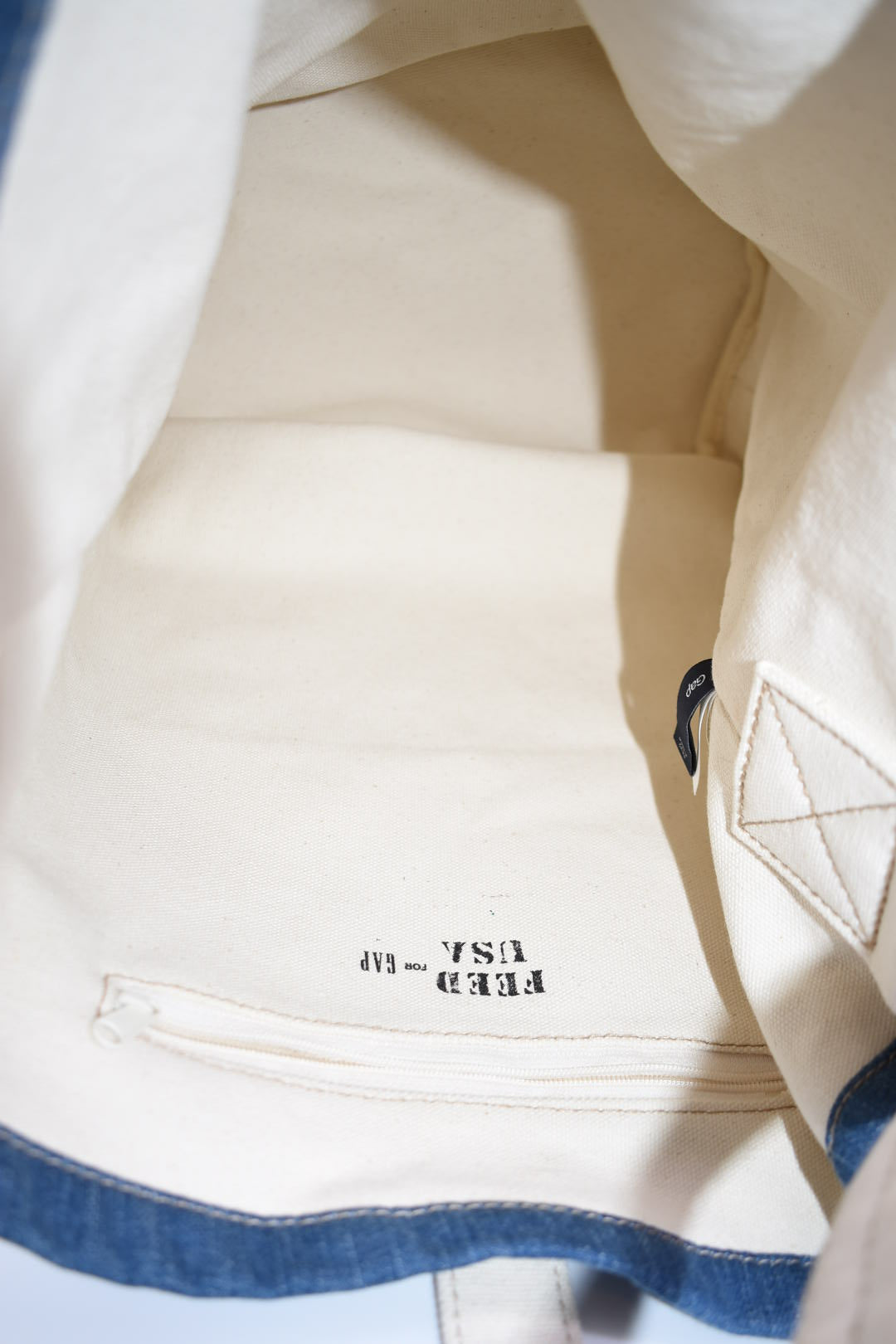 Feed Project & GAP Denim Convertible Bucket Tote Bag