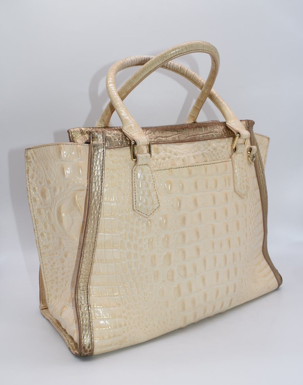 Brahmin Priscilla Satchel Bag in Sunglow Dakota