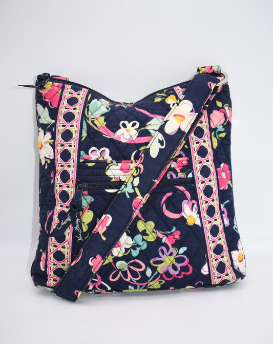 Vera Bradley Hipster Crossbody Bag in "Ribbons" Pattern