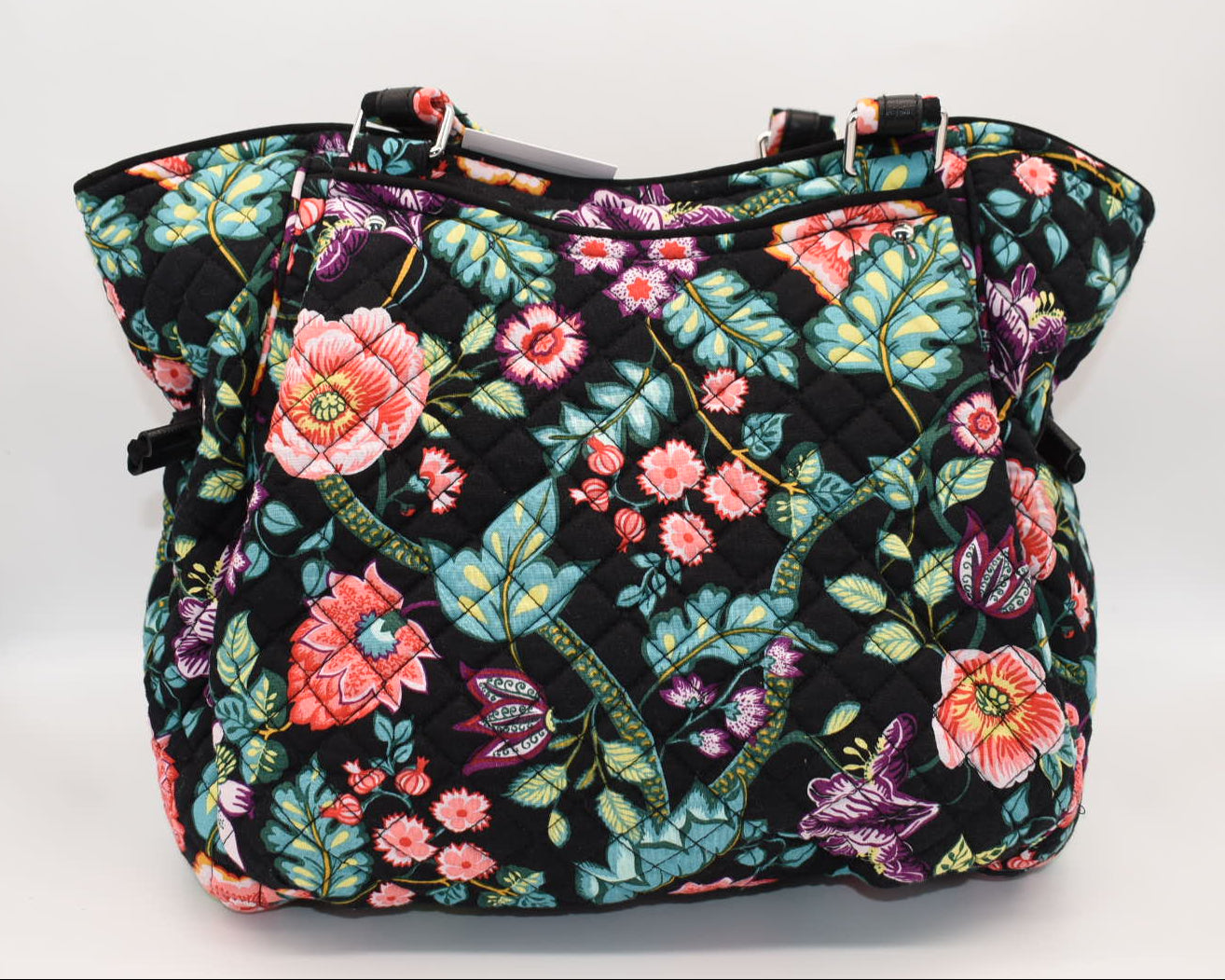 Vera Bradley Glenna Satchel Bag in "Floral Vines" Pattern