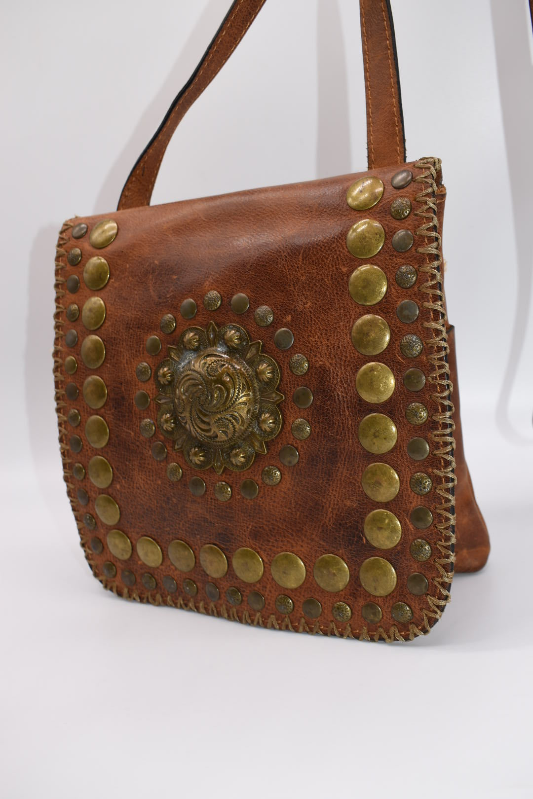 Patricia Nash Medallion Distressed Granada Crossbody Bag