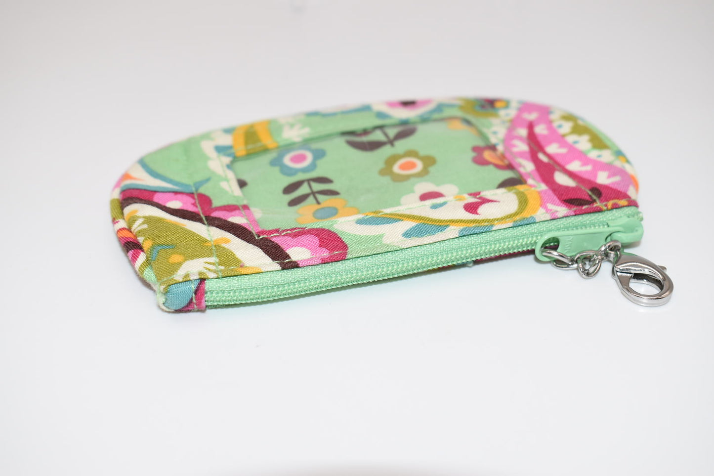 Vera Bradley Clip Zip ID Case in "Tutti Frutti" Pattern